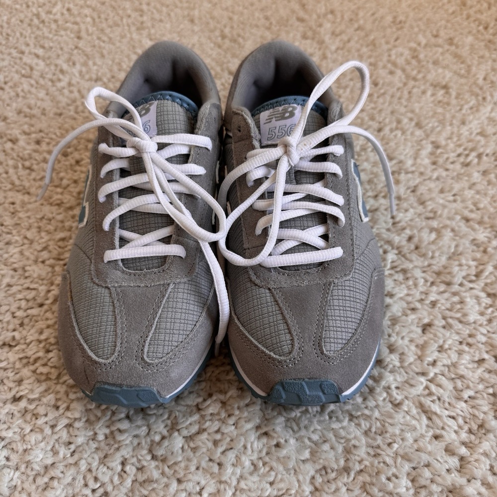 New Balance 556 Sneakers Women 7.5 Grey Blue Good Suede Mesh W556GBP